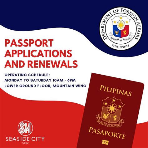 sm seaside passport renewal|ADVISORY Passport .